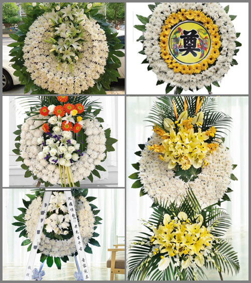广东韶关市南雄市坪田镇坪田村花圈速递